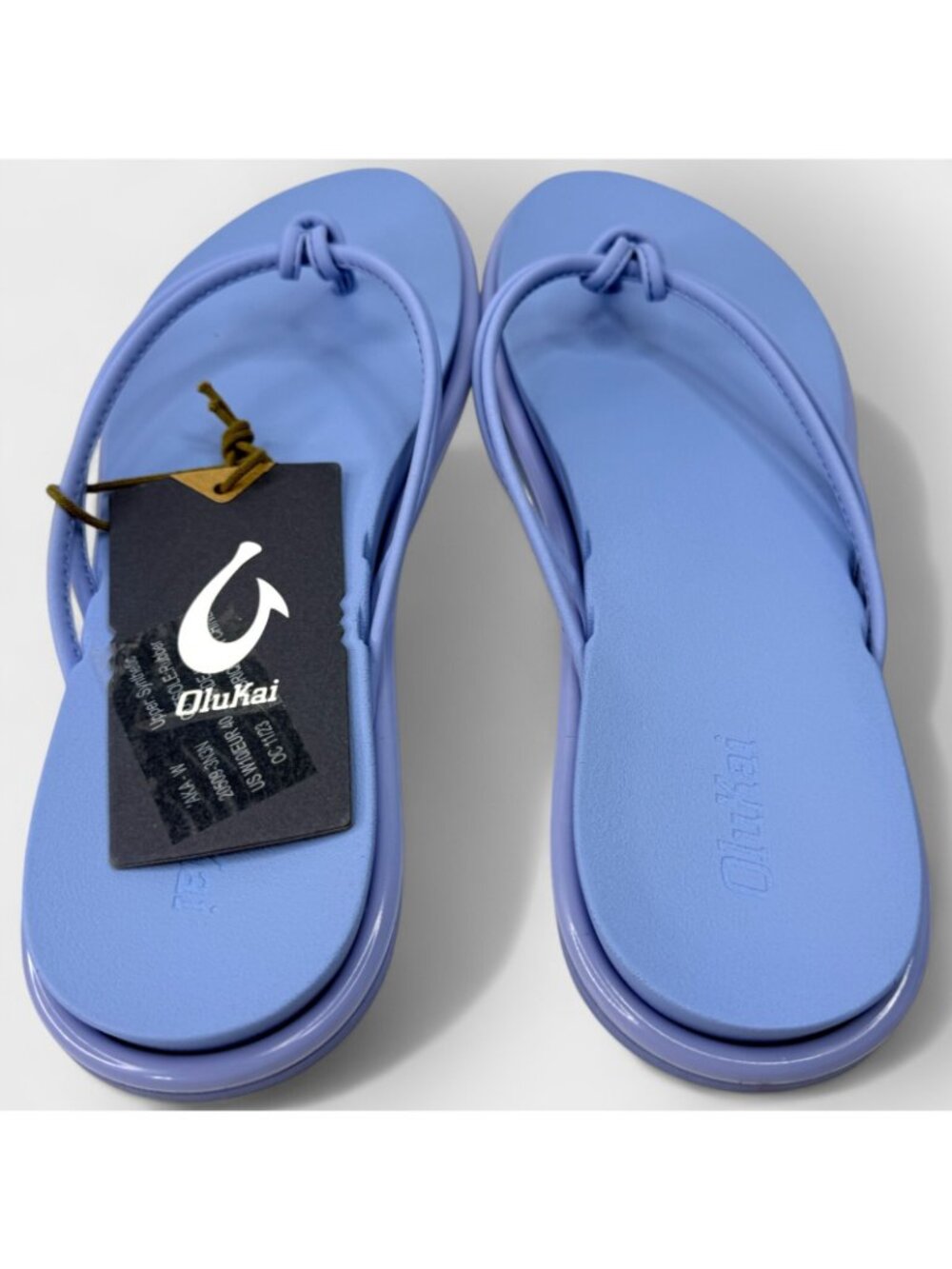 OluKai Aka Womens Thong Sandals Cloud Blue Water Friendly Size 8 New - Picture 5 of 11